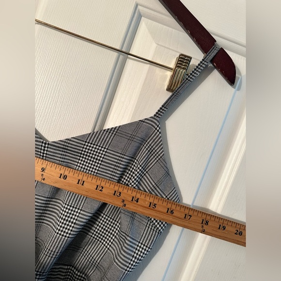 SILENCE + NOISE Urban Outfitters 6 Glenn Plaid Corset Jumpsuit Menswear Hi Rise - Picture 12 of 15